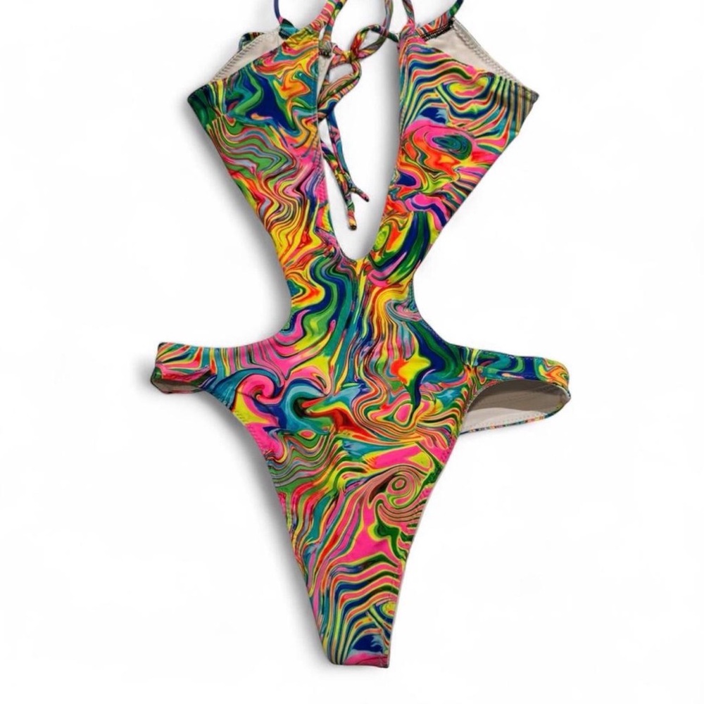 PSICEDELICO  trippy colorful rave bodysuit